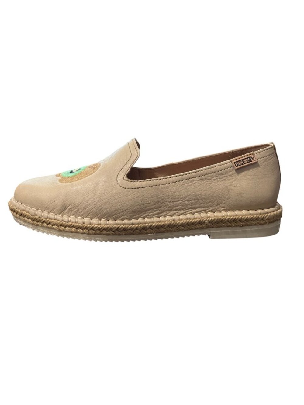 Pikolinos Womens 38 US 7.5 Espadrille Cadamunt Loafer Leather Slip-On Fruit Kiwi - Picture 4 of 10